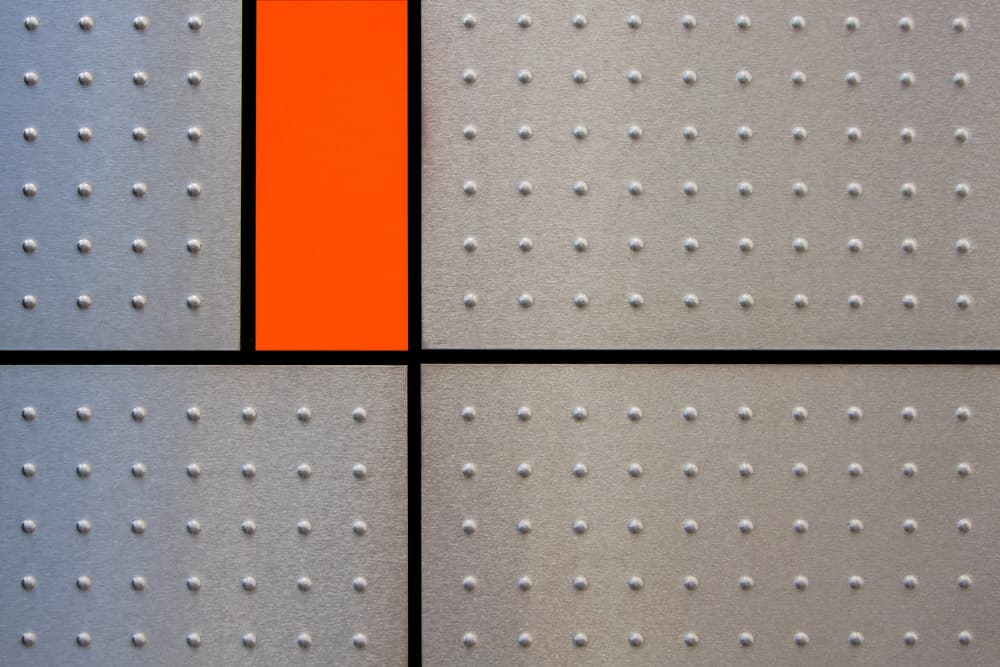 Orange Industrial Geometry by Rolf Endermann — canvas wall art