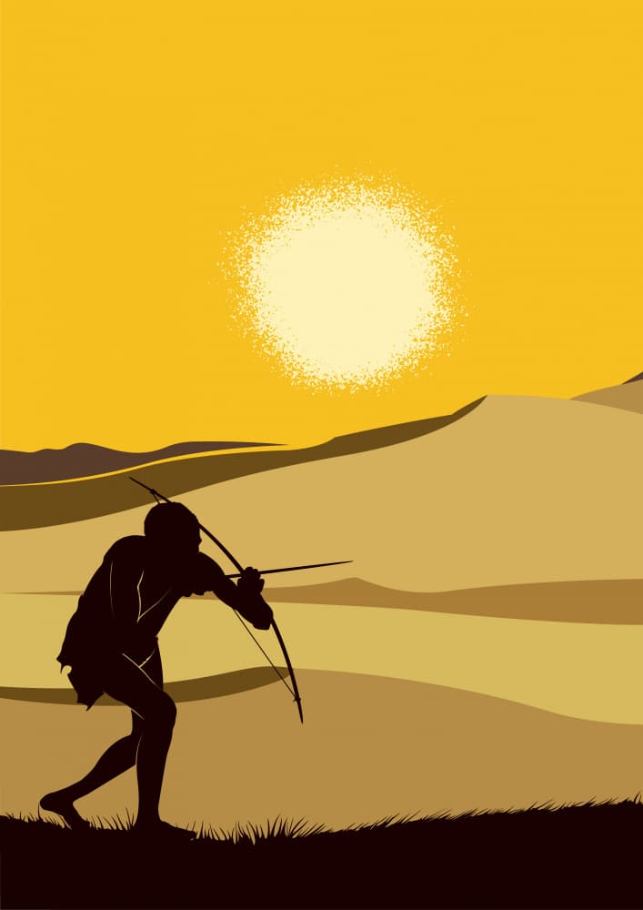 Desert Bow Hunter by Carlo Kaminski — canvas wall art
