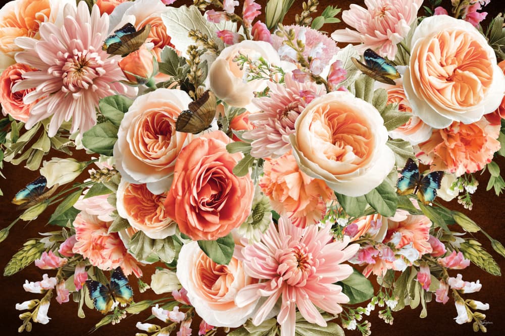 Lush Floral Garden by Sue Skellern — canvas wall art