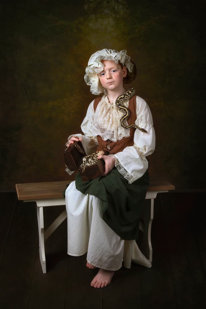 Child's Treasure and Python by Carola Kayen-Mouthaan — canvas wall art
