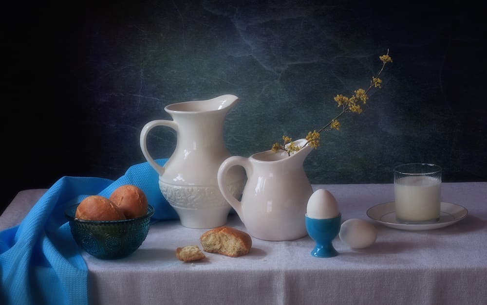 Simple Morning Table by Tatyana Skorokhod — canvas wall art