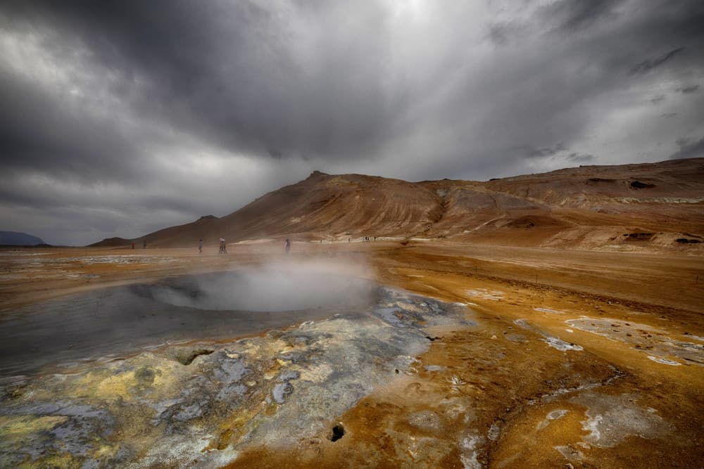Steaming Volcanic Landscape by Þorsteinn H. Ingibergsson — canvas wall art