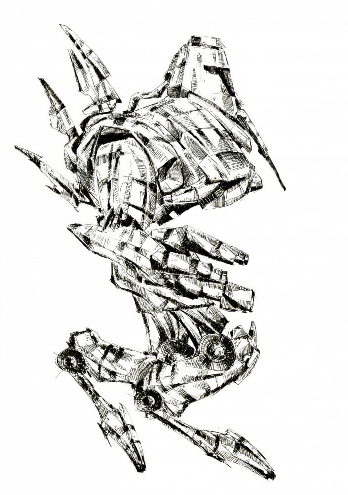 Intricate Cybernetic Organism by Kulik — canvas wall art
