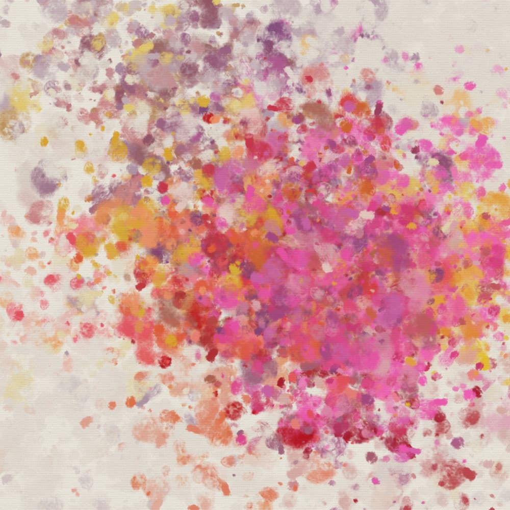 Vibrant Paint Splatter by Dina Dankers — canvas wall art