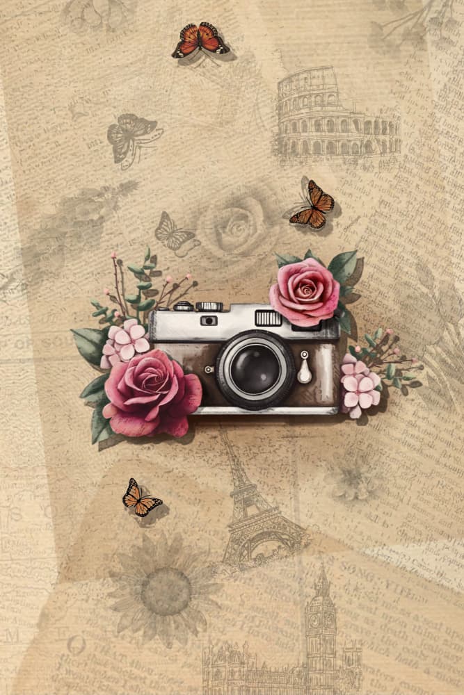 Romantic Camera Journal by Xuan Thai — canvas wall art