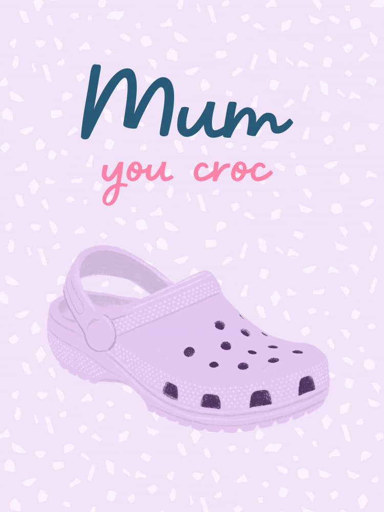 Mum You Croc by Aislinn Simmonds — canvas wall art