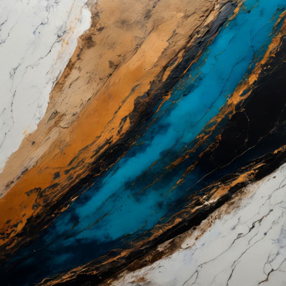 Deep Blue Canyon Flow by Alpenglow Workshop — canvas wall art