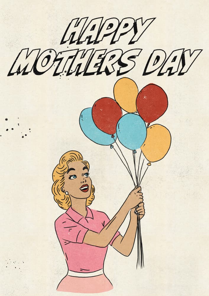 Happy Mothers Day Woman by Nicholas — canvas wall art