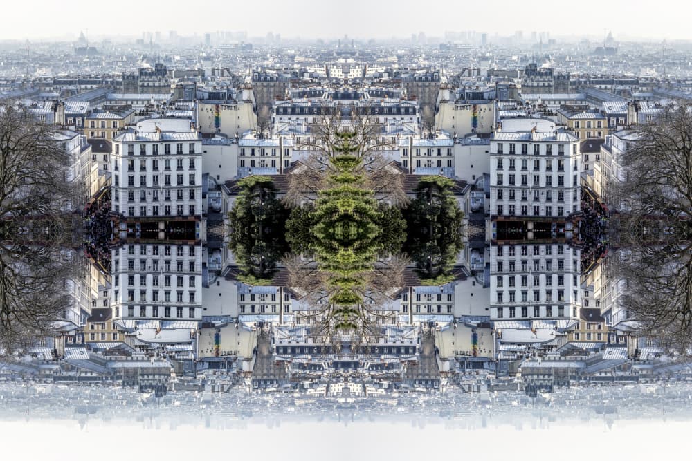 Abstract Urban Symmetry by Alessio Trerotoli — canvas wall art