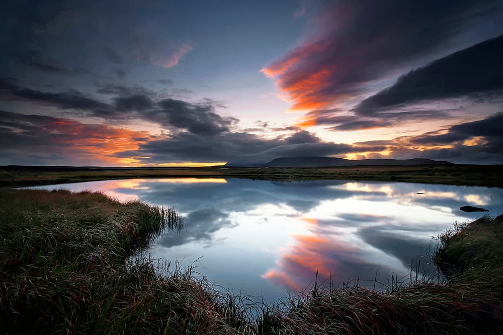 Colorful Lake Reflection by Þorsteinn H. Ingibergsson — canvas wall art