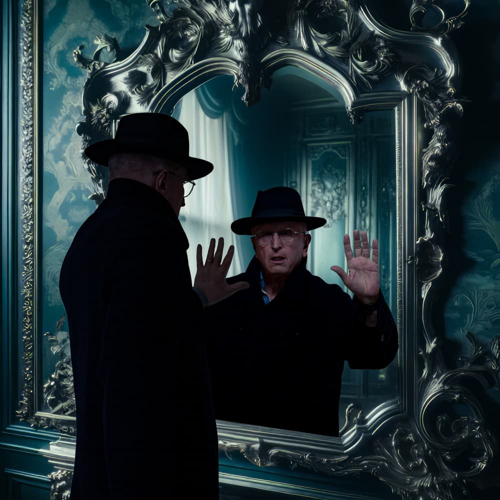 Man In The Mirror by Dov Fuchs — canvas wall art