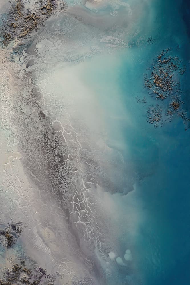 Ocean Drift 2.   Upscaled Cgi 1.1x by Petra Meikle de Vlas — canvas wall art