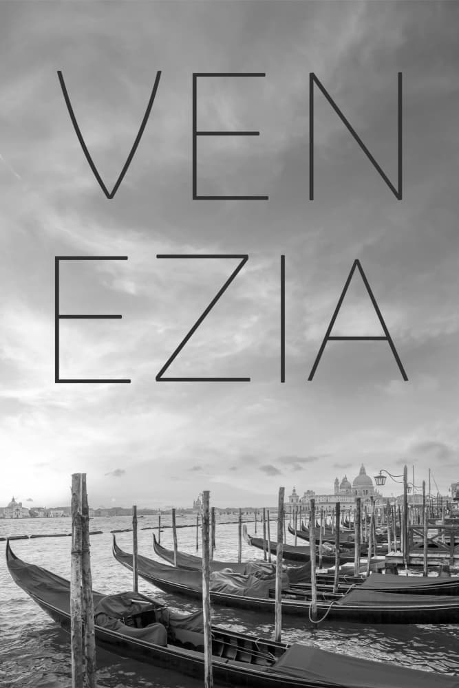 Timeless Venice Gondolas by Melanie Viola — canvas wall art