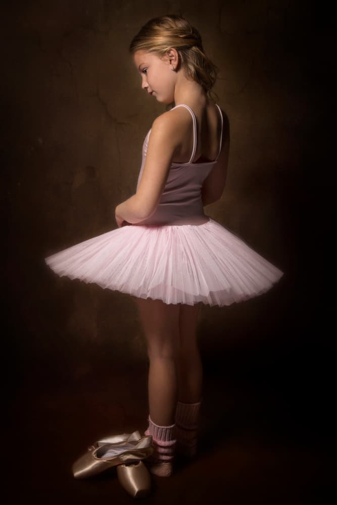 Pensive Pink Ballerina by Carola Kayen-Mouthaan — canvas wall art
