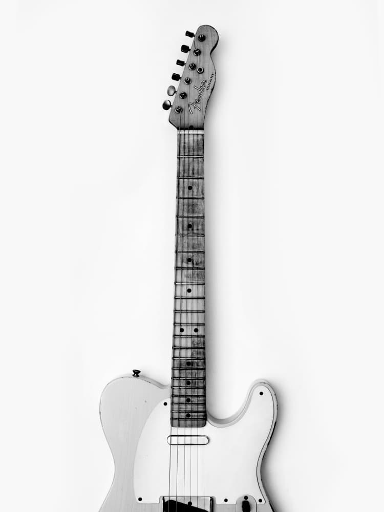 Timeless Electric Guitar by David Drake — canvas wall art
