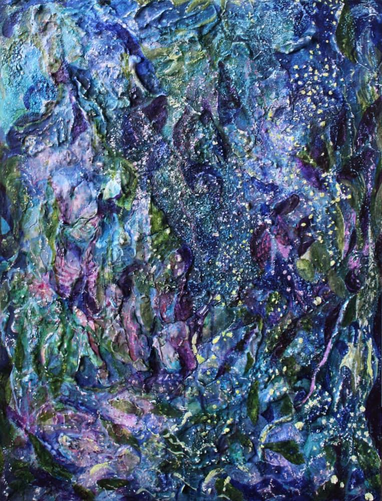 Vibrant Organic Layers by Marina Nelson — canvas wall art