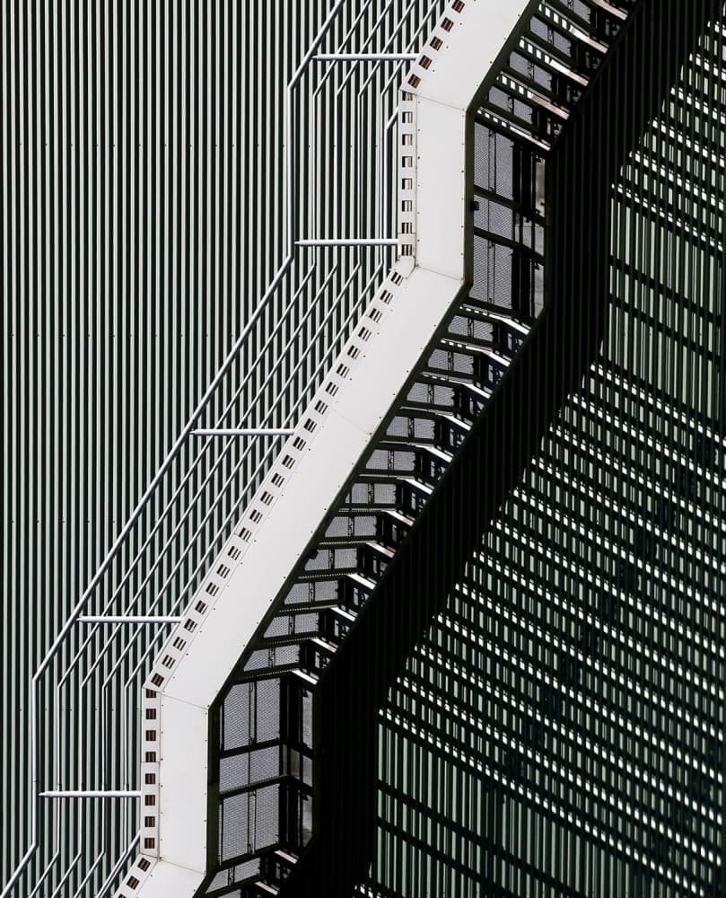 Urban Lines and Shadows by Anna Niemiec — canvas wall art