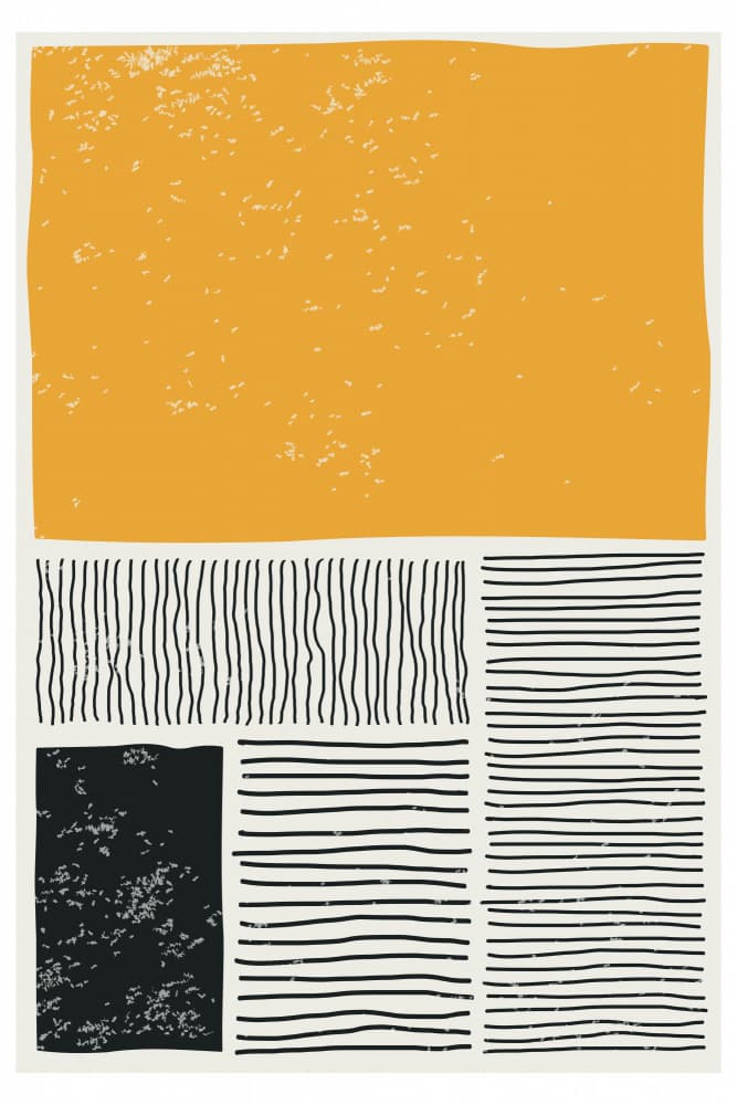 Abstract Geometric Blocks by jay stanley — canvas wall art