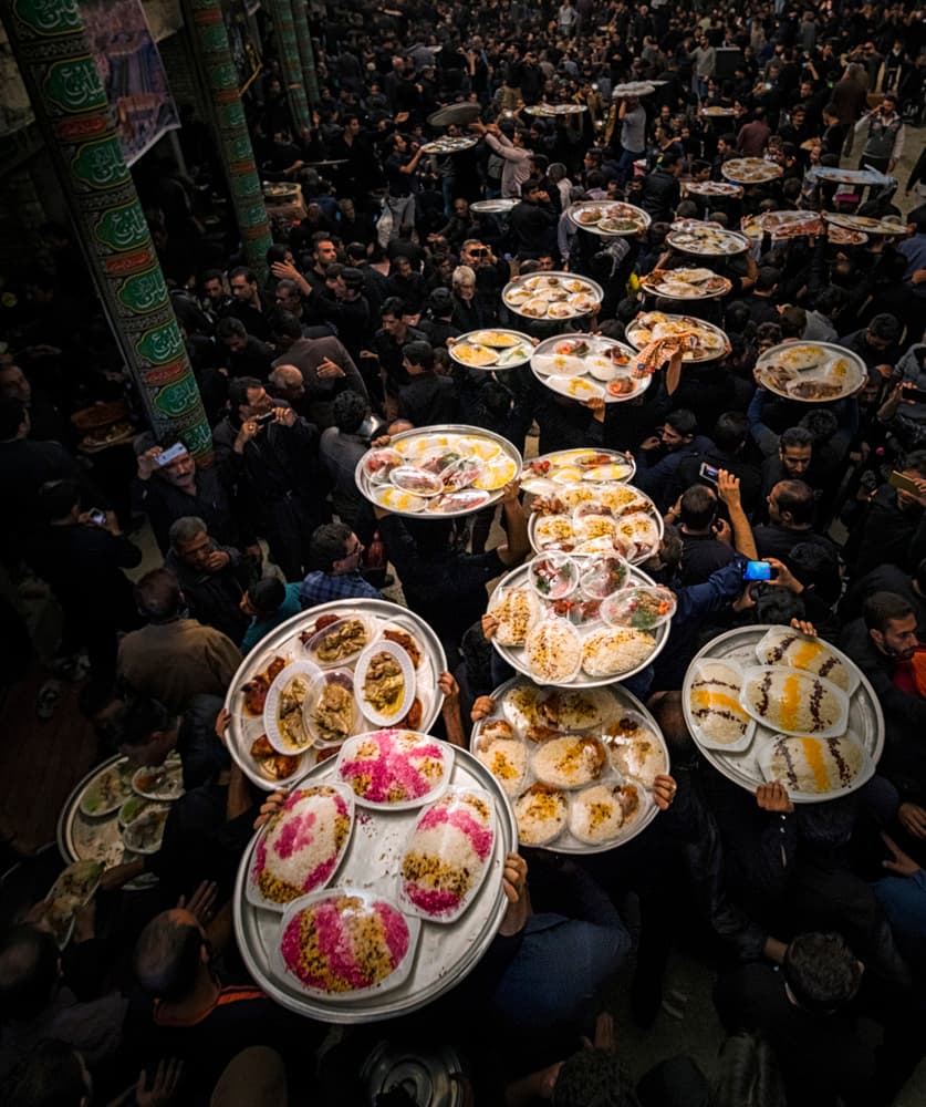 Traditional Food Gathering by Babak Mehrafshar — canvas wall art