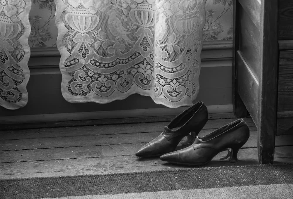 Forgotten Vintage Shoes by Barbara Read — canvas wall art