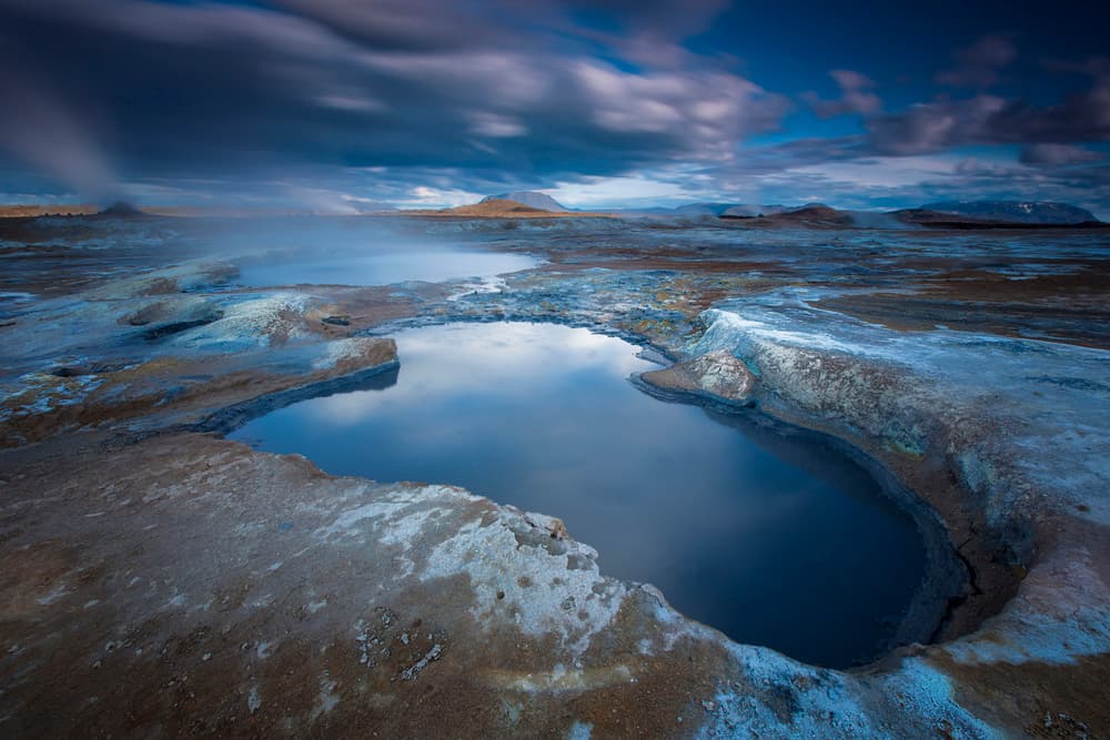 Dramatic Geothermal Pools by Amnon Eichelberg — canvas wall art