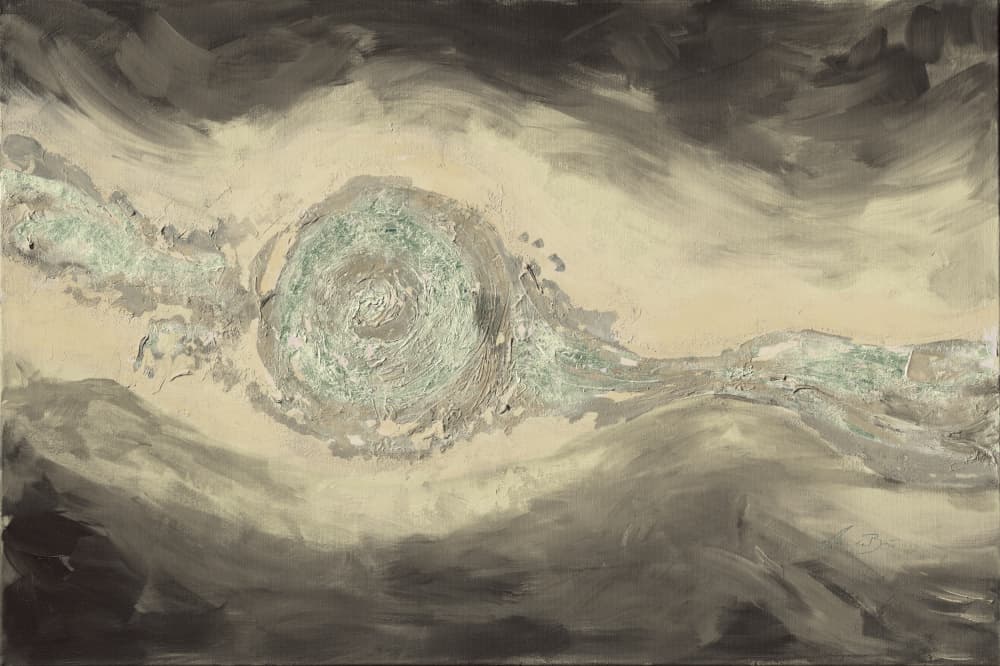 Ocean Eye Abstract by Renate Holzner — canvas wall art