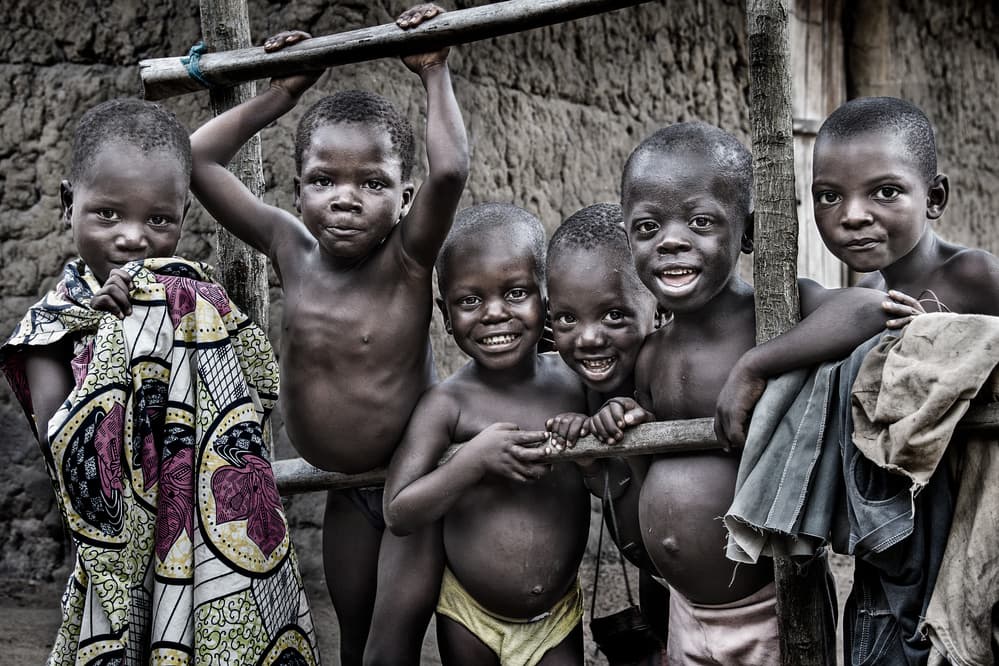 Joyful African Children by Joxe Inazio Kuesta Garmendia — canvas wall art
