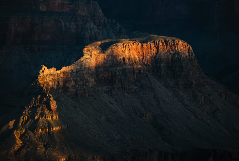 Golden Canyon Peaks by Gregor Kresal — canvas wall art