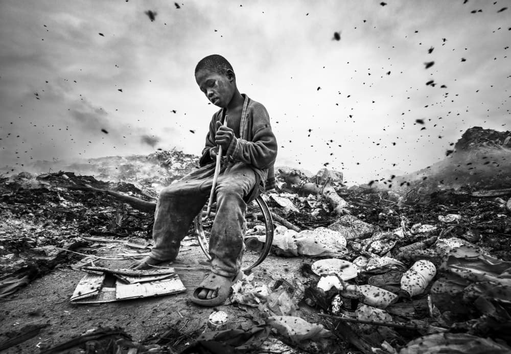 Landfill Child by João Coelho — canvas wall art