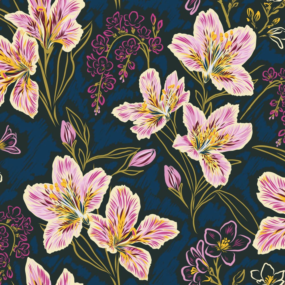 Vibrant Pink Alstroemeria by Alexandra Weise — canvas wall art