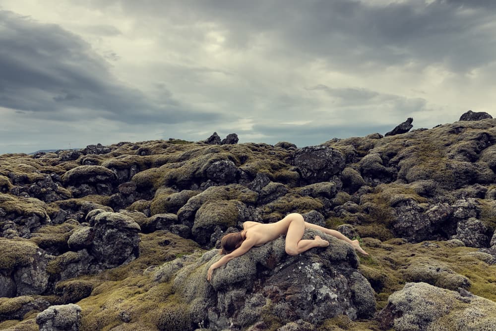 Peaceful Nude in Nature by Bragi Kort — canvas wall art