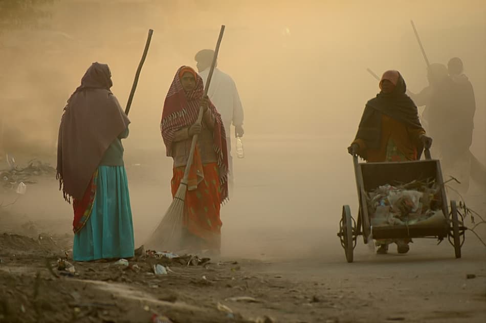 Golden Hour Sweepers by Lou Urlings — canvas wall art