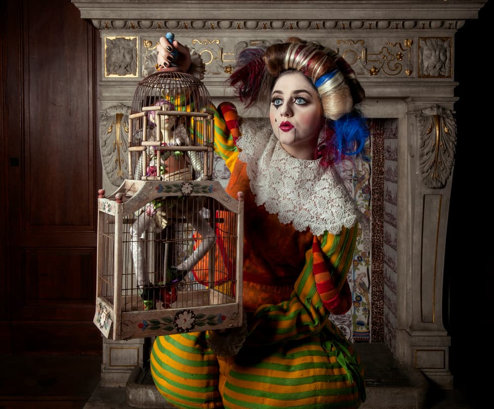 Baroque Puppet Portrait by Monika Vanhercke — canvas wall art