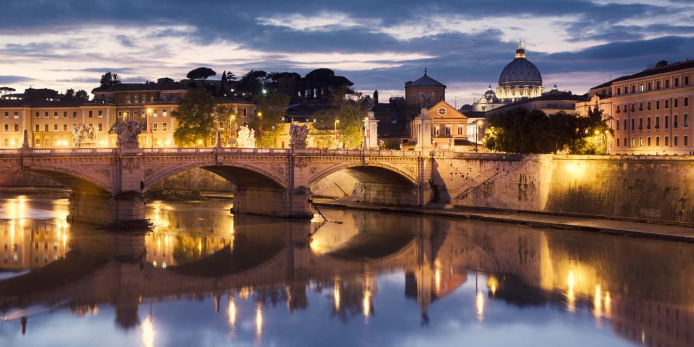 Romantic Rome by Stefan Hefele — canvas wall art