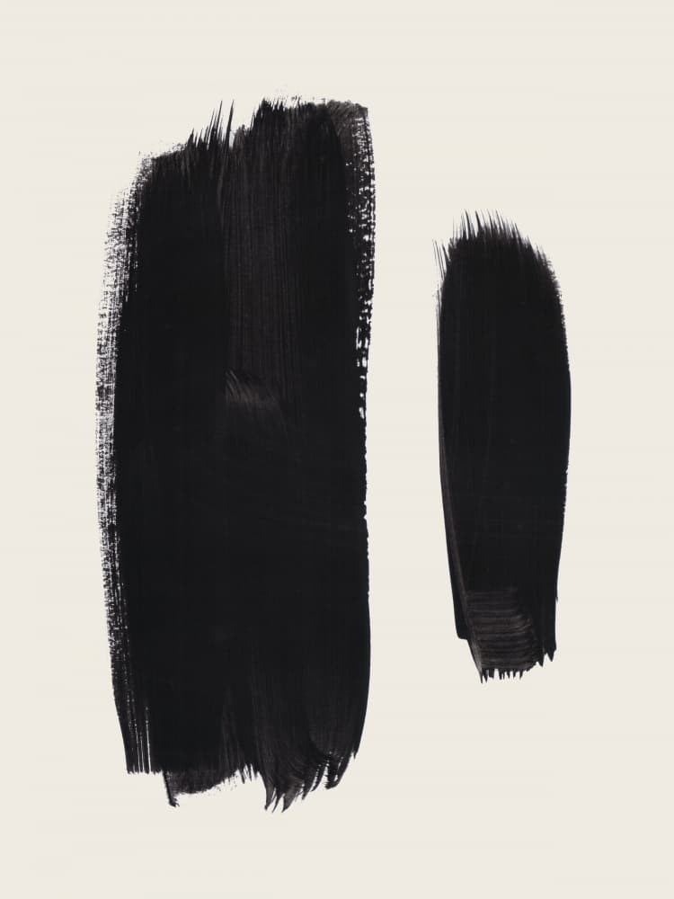 Abstract Black Strokes by Ejaaz Haniff — canvas wall art