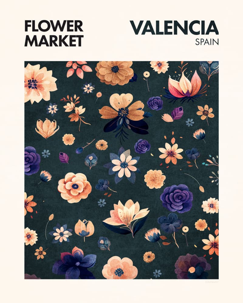 Blossoms of Valencia by Emel Tunaboylu — canvas wall art