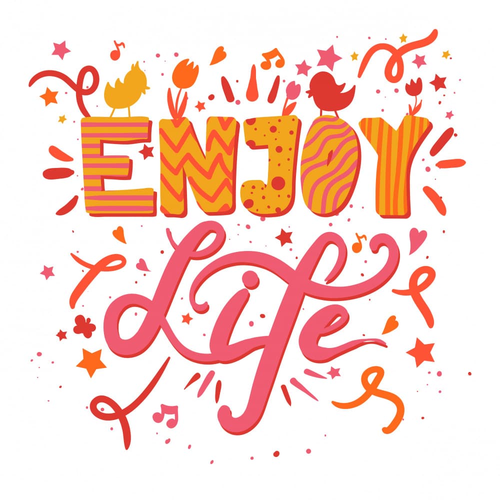 Inspirational Enjoy Life by Marika Barsrsind — canvas wall art