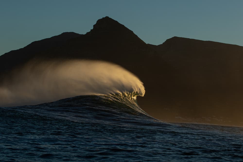 Golden Hour Wave by Anthony Fox — canvas wall art