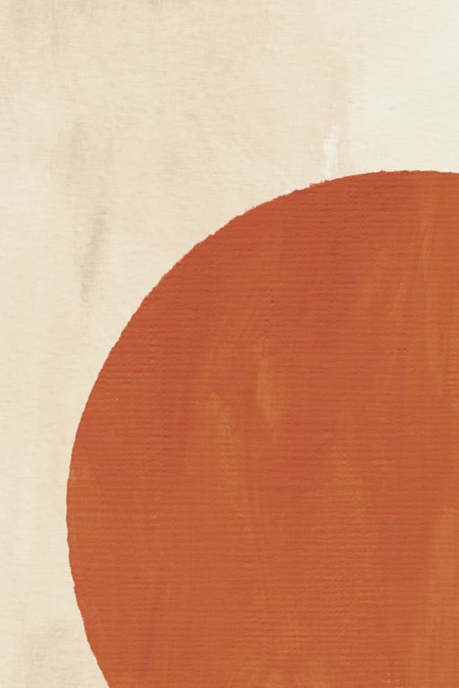 Terracotta Sun Shape by Talitha McQueen — canvas wall art
