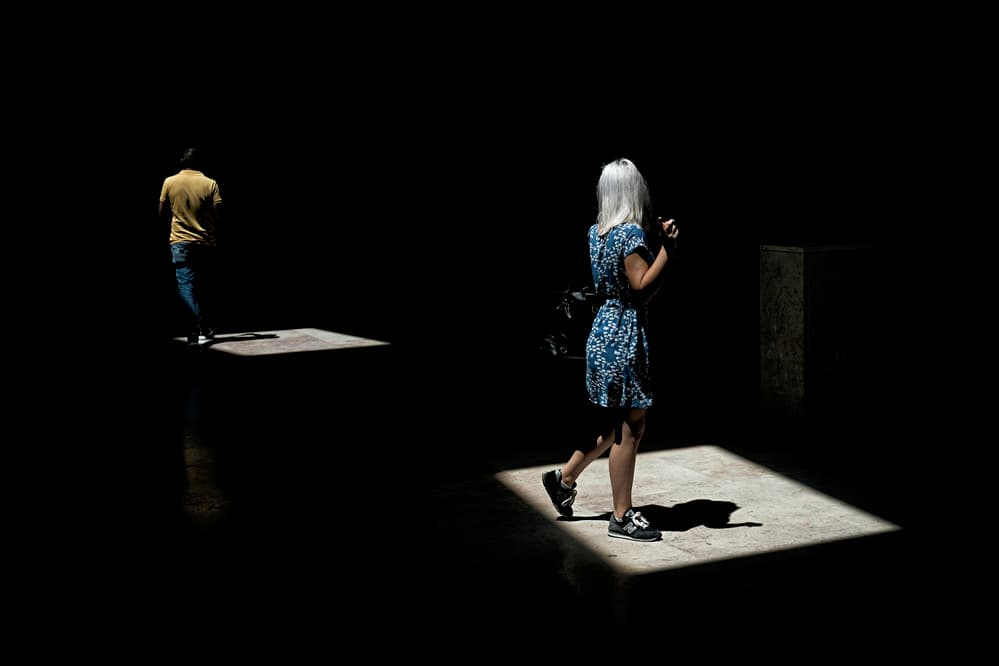 Figures In Dramatic Light by Carlos Costa — canvas wall art