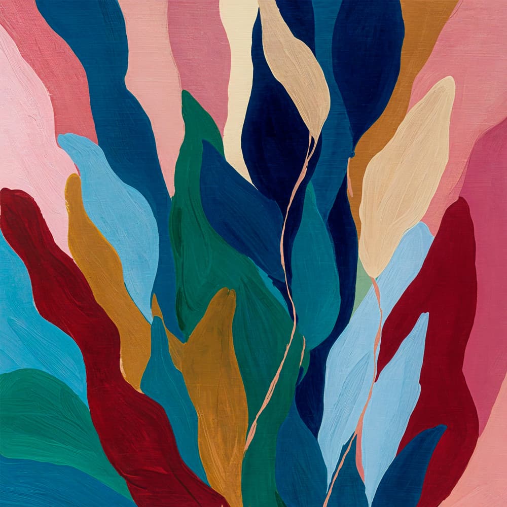 Abstract Tropical Leaves by Studio Palette — canvas wall art