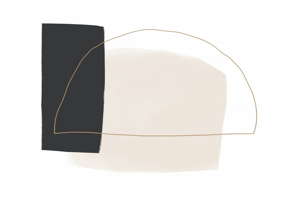 Curved Simplicity by uplusmestudio — canvas wall art