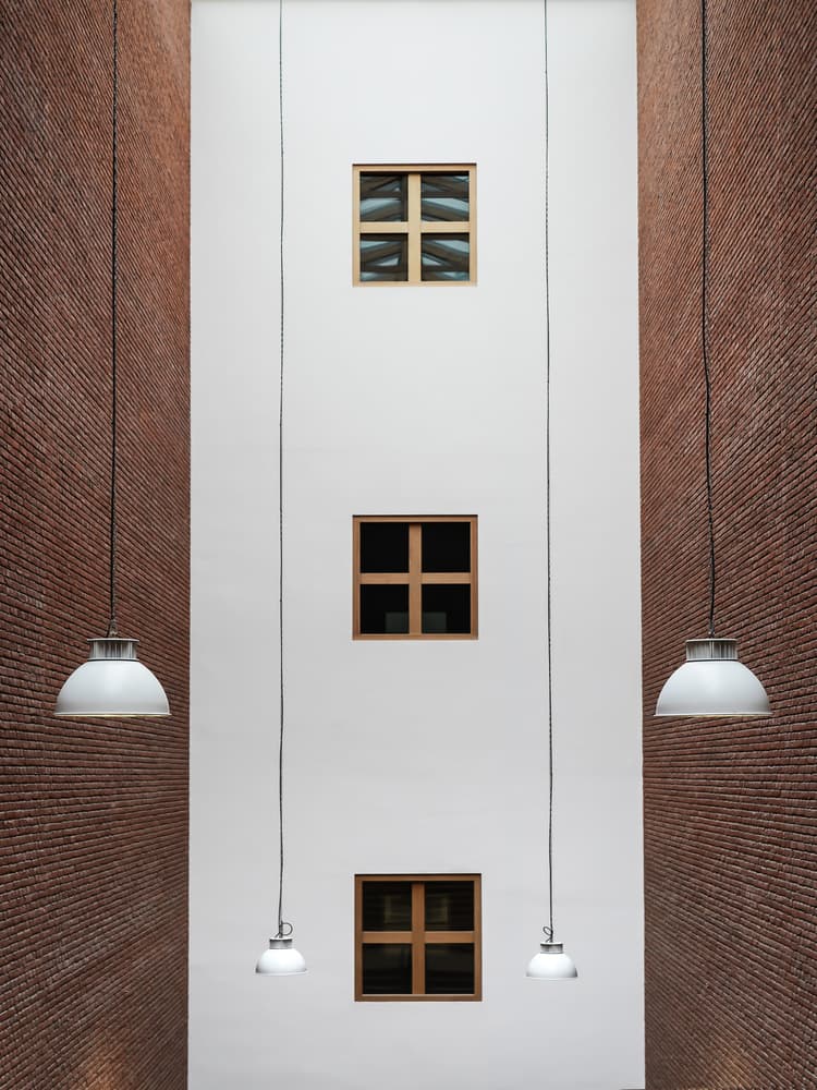Architectural Windows And Lamps by Luc Vangindertael (laGrange) — canvas wall art