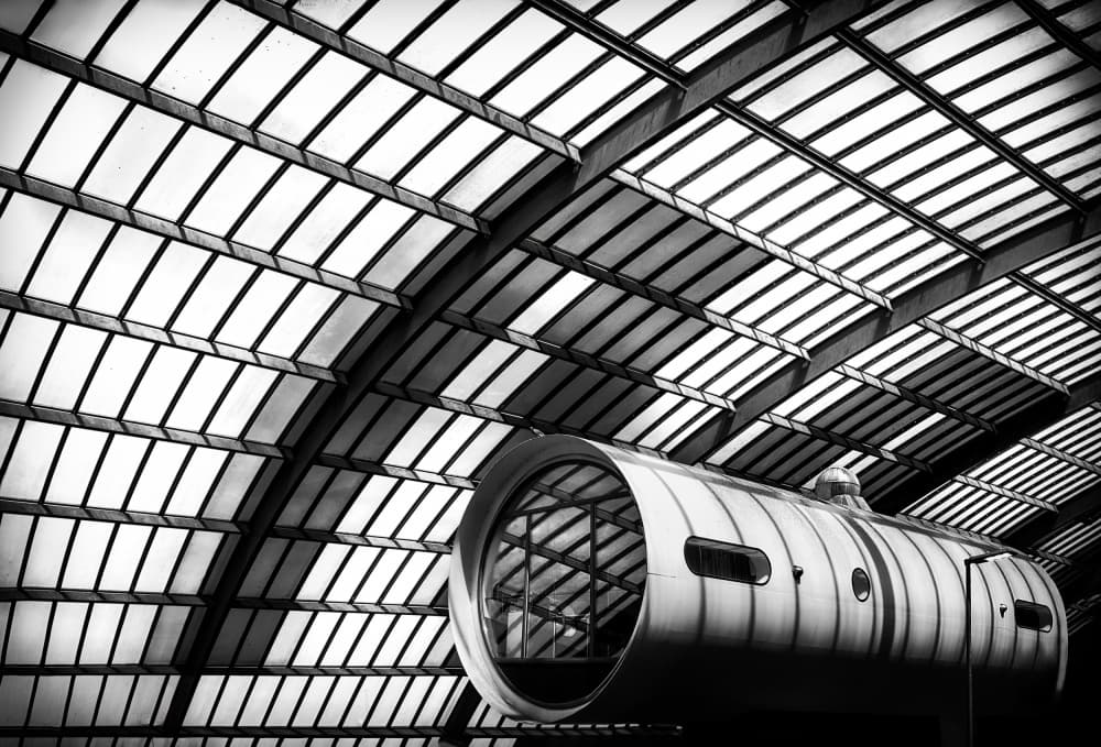 Futuristic Tube Structure by Gerard Valckx — canvas wall art