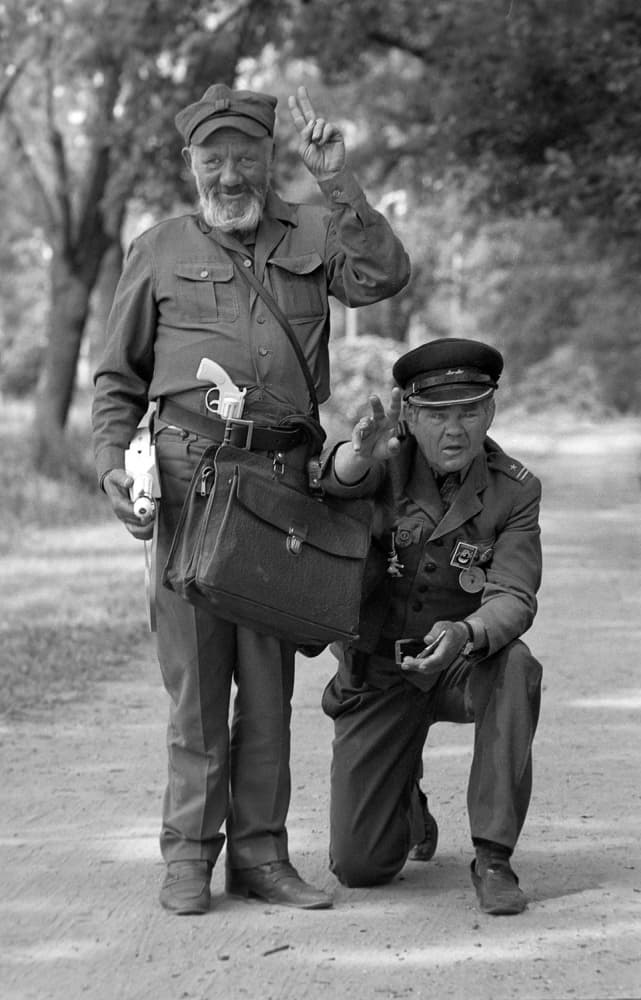 Quirky Military Duo by Jacek Stefan — canvas wall art