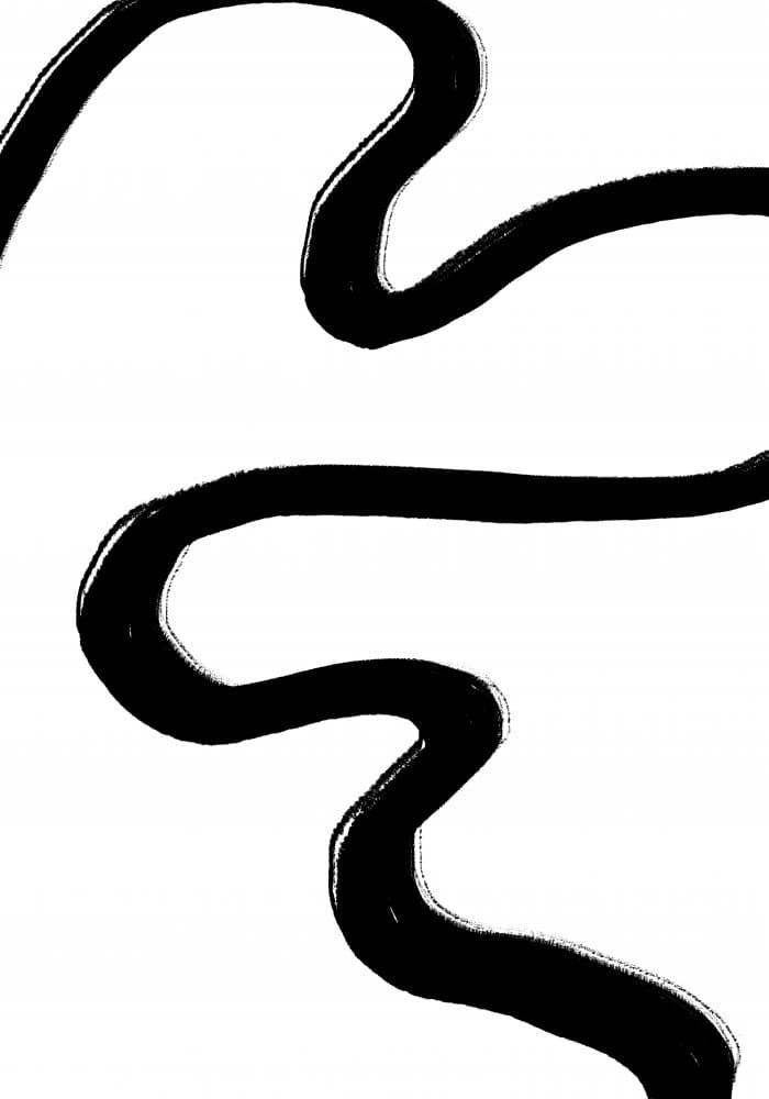Fluid Black Waves by Pictufy Studio II — canvas wall art