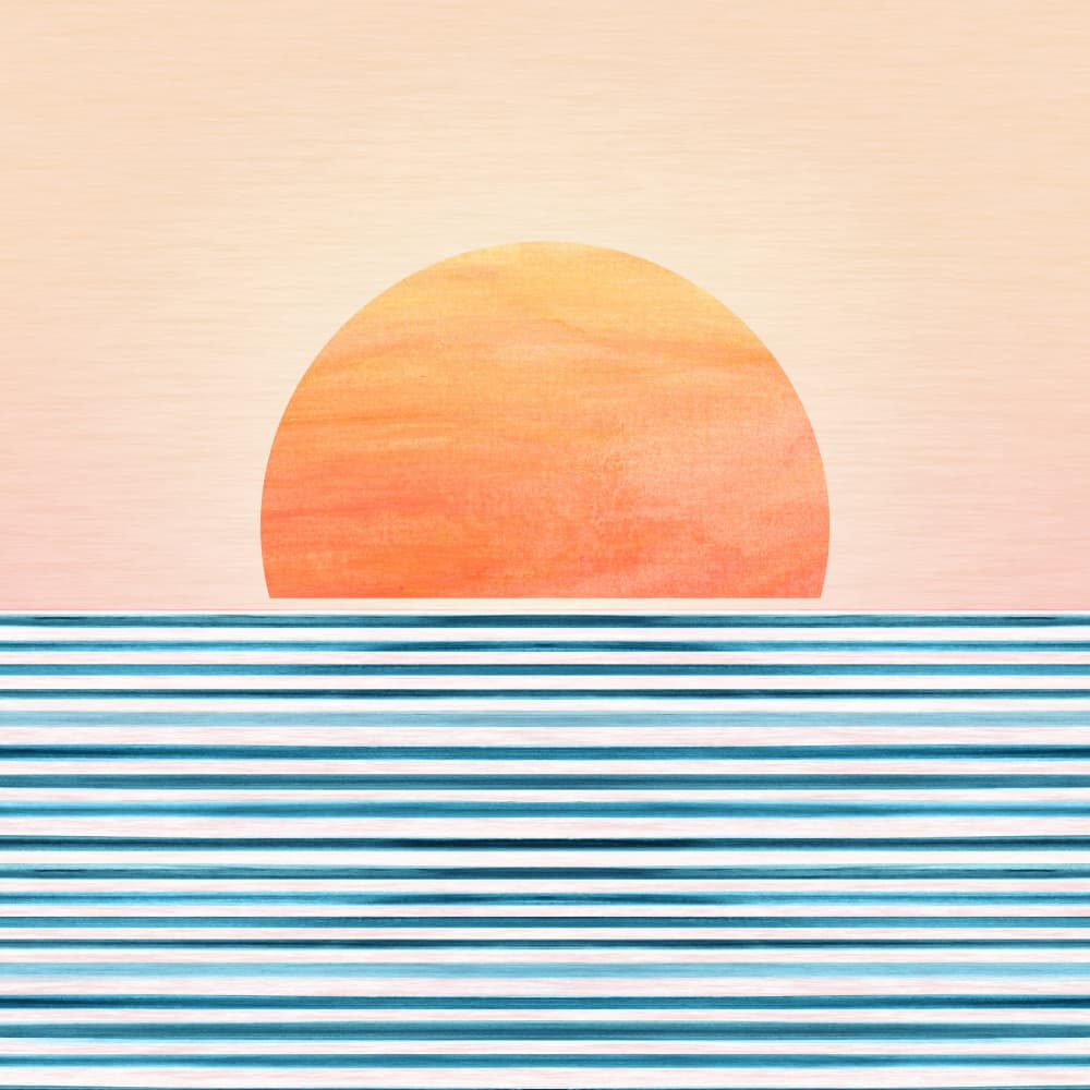 Minimalist Sunset 1 by Kristian Gallagher — canvas wall art