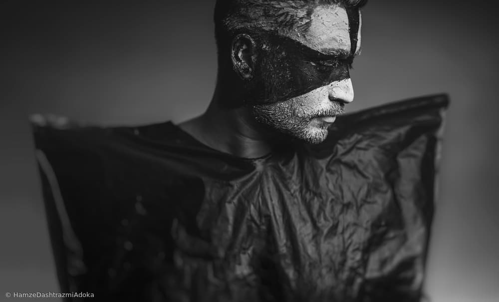 Mysterious Warrior Portrait by Hamze Dashtrazmi — canvas wall art