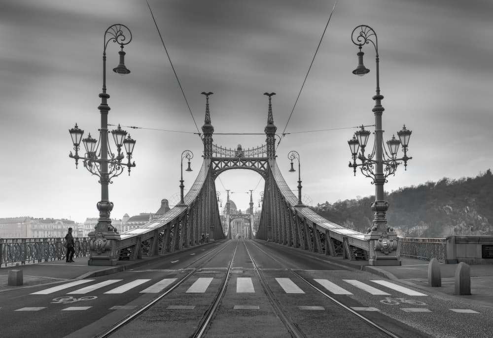 Liberty Bridge Budapest by Eugenio Pastor Benjumeda — canvas wall art