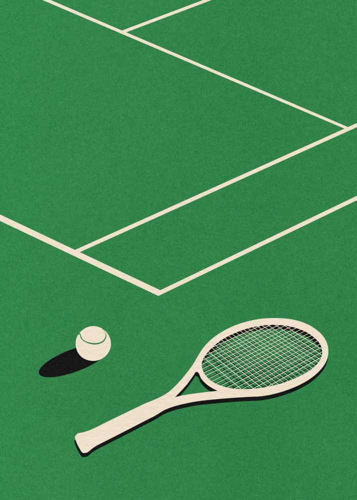 Rosi Feist Lawn Tennis Club by Rosi Feist — canvas wall art